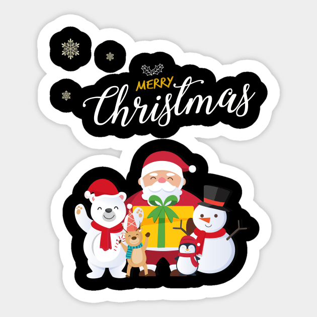 merry christmas Sticker by barwarrior